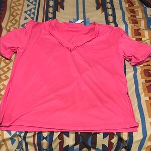 SHEIN Pink Short Sleeve Tee